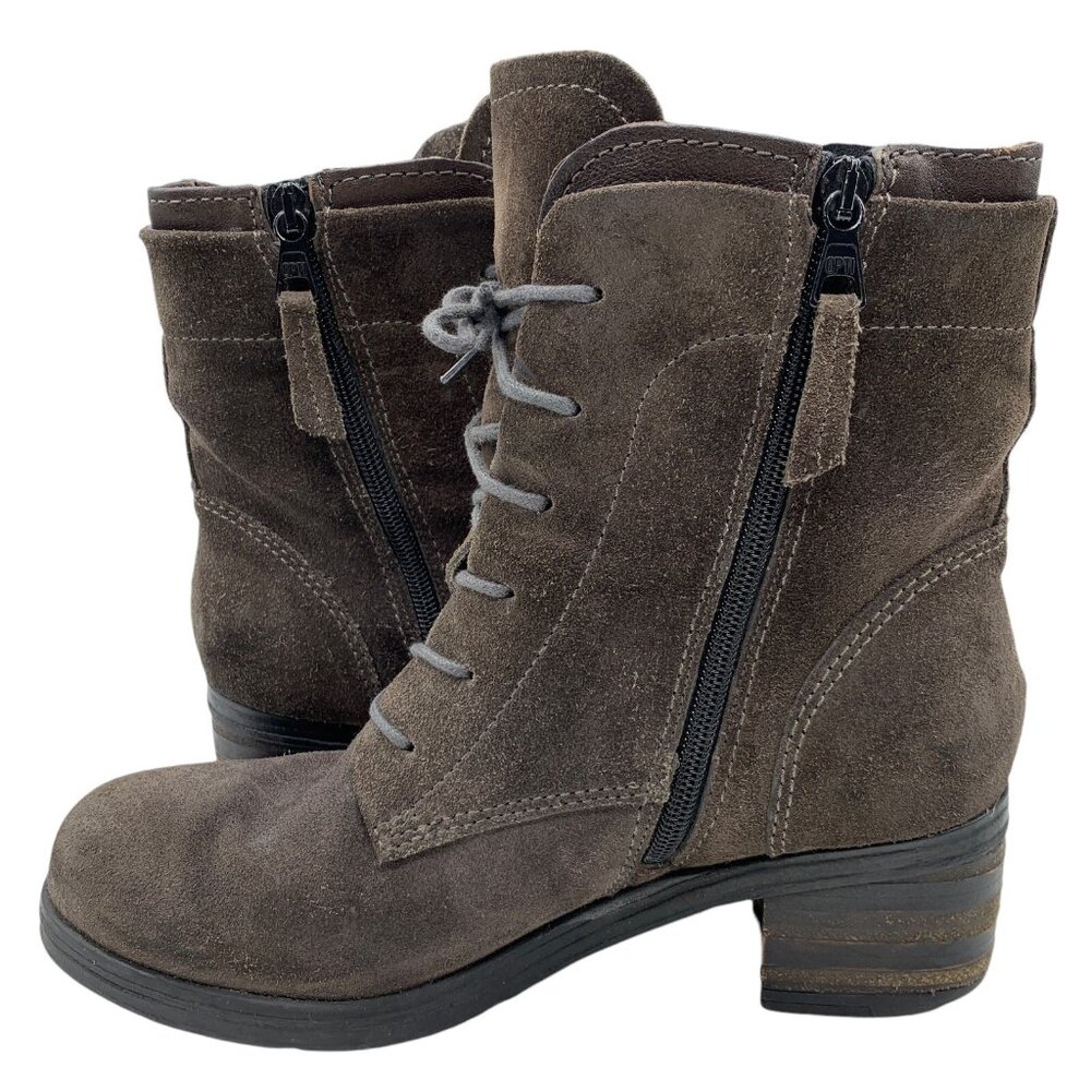 Miz Mooz Lace Up Boots Booties Sloanne Brown Women’s Sz EU 39/ US 8.5-9. #16 - Picture 5 of 13